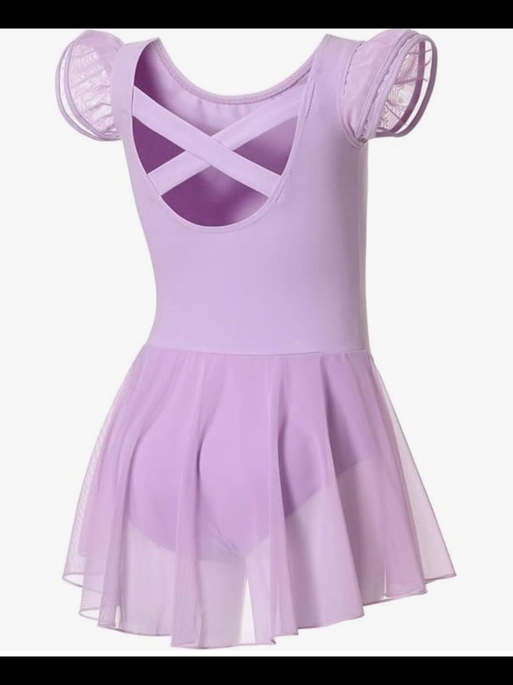 Lilac Ballet Leotard With Chiffon Skirt Girls 6